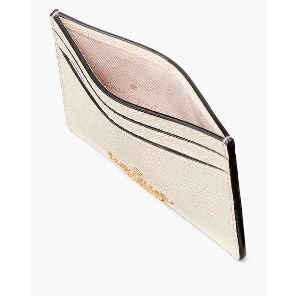 New Disney X Kate Spade New York Minnie Small Slim Card Holder Parchment Multi - Picture 3 of 4